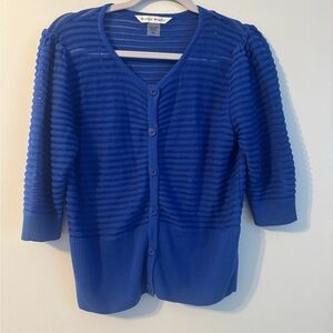 346S Blue Women's Cardigan Sweater